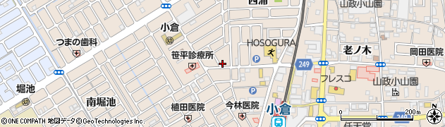 京都府宇治市小倉町西浦67周辺の地図