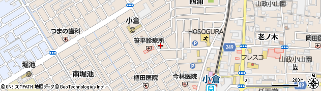 京都府宇治市小倉町西浦90周辺の地図