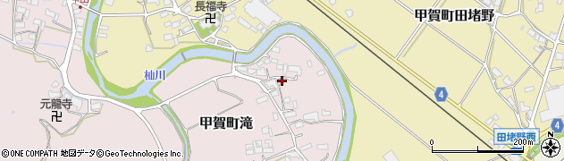 滋賀県甲賀市甲賀町滝71周辺の地図