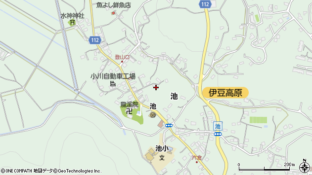 〒413-0234 静岡県伊東市池の地図