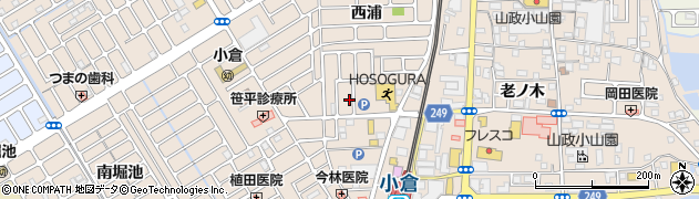 京都府宇治市小倉町西浦62周辺の地図