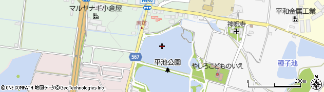 平池周辺の地図