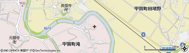 滋賀県甲賀市甲賀町滝50周辺の地図