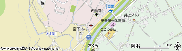 兵庫県加東市森尾65周辺の地図