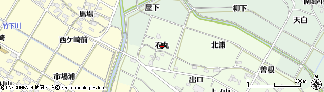 愛知県幸田町（額田郡）久保田（石丸）周辺の地図