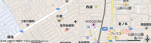 京都府宇治市小倉町西浦93周辺の地図