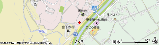 兵庫県加東市森尾63周辺の地図