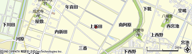 愛知県岡崎市福岡町（上新田）周辺の地図
