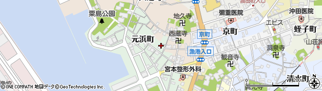 島根県浜田市元浜町周辺の地図