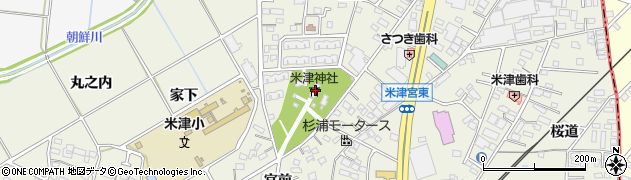 米津神社周辺の地図