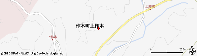 広島県三次市作木町上作木周辺の地図