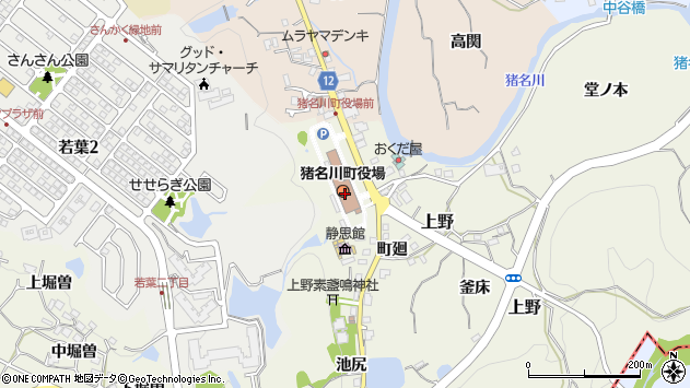 〒666-0200 兵庫県川辺郡猪名川町（以下に掲載がない場合）の地図