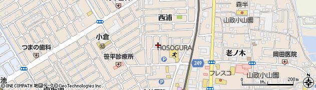 京都府宇治市小倉町西浦47周辺の地図