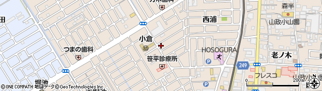 京都府宇治市小倉町西浦96周辺の地図