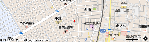 京都府宇治市小倉町西浦44周辺の地図