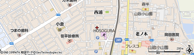 京都府宇治市小倉町西浦50周辺の地図