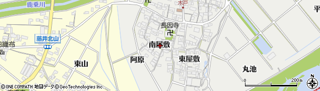 愛知県安城市木戸町南屋敷周辺の地図