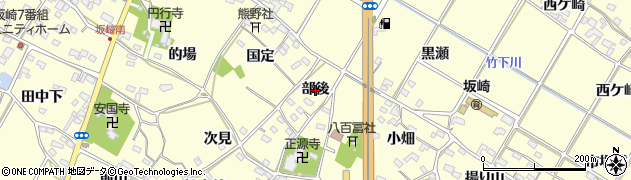 愛知県幸田町（額田郡）坂崎（部後）周辺の地図