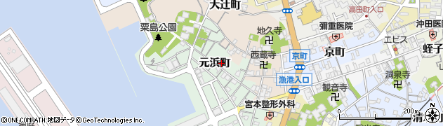 島根県浜田市元浜町174周辺の地図