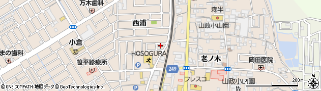 京都府宇治市小倉町西浦55周辺の地図
