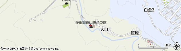 猪名川町立博物館・科学館多田銀銅山悠久の館周辺の地図