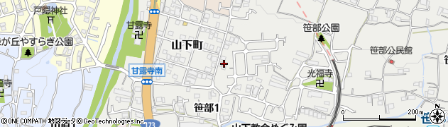 兵庫県川西市山下町1周辺の地図