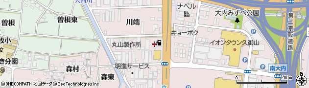 吉田商事株式会社　セルフ久御山周辺の地図