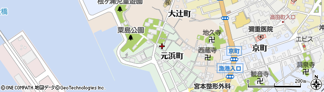 島根県浜田市元浜町163周辺の地図