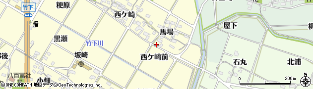 愛知県額田郡幸田町坂崎馬場7周辺の地図