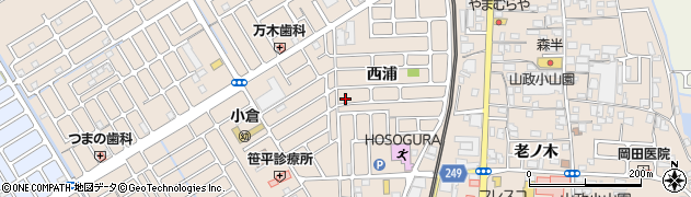 京都府宇治市小倉町西浦39周辺の地図