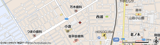 京都府宇治市小倉町西浦94周辺の地図