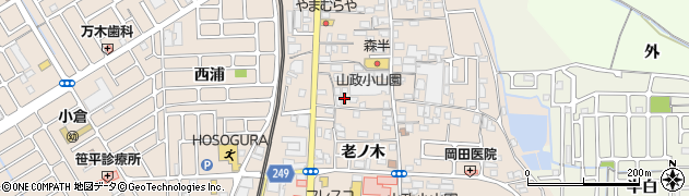 京都府宇治市小倉町久保104周辺の地図