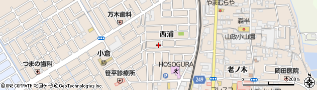 京都府宇治市小倉町西浦36周辺の地図