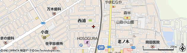 京都府宇治市小倉町西浦30周辺の地図