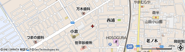 京都府宇治市小倉町西浦42周辺の地図