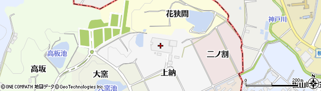 愛知県常滑市上納25周辺の地図