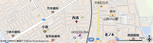 京都府宇治市小倉町西浦33周辺の地図