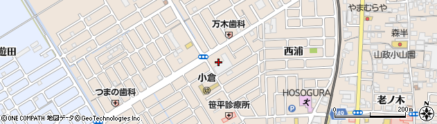 京都府宇治市小倉町西浦98周辺の地図