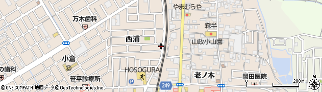 京都府宇治市小倉町西浦29周辺の地図
