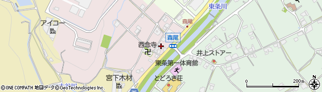 兵庫県加東市森尾45周辺の地図