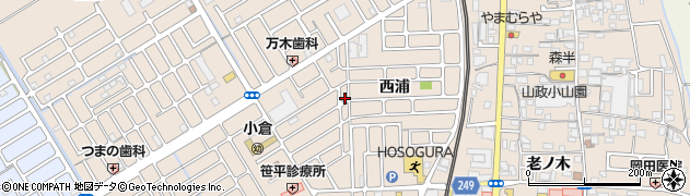 京都府宇治市小倉町西浦41周辺の地図