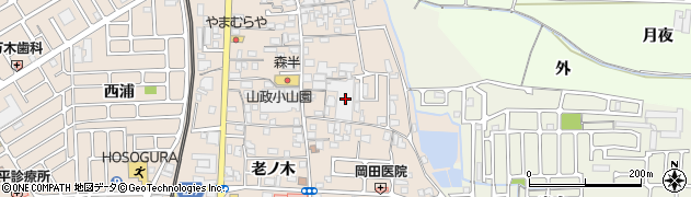 京都府宇治市小倉町（寺内）周辺の地図