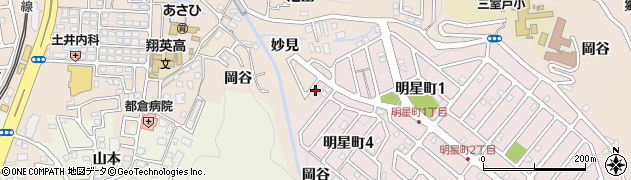 京都府宇治市莵道妙見9周辺の地図