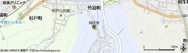 神正寺周辺の地図