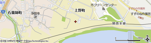 三重県鈴鹿市上野町周辺の地図
