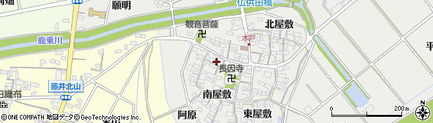 愛知県安城市木戸町南屋敷17周辺の地図