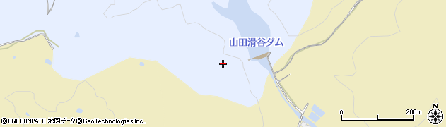 山田ダム周辺の地図
