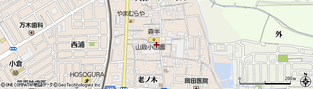 京都府宇治市小倉町久保81周辺の地図