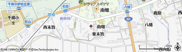 愛知県新城市石田（南畑）周辺の地図