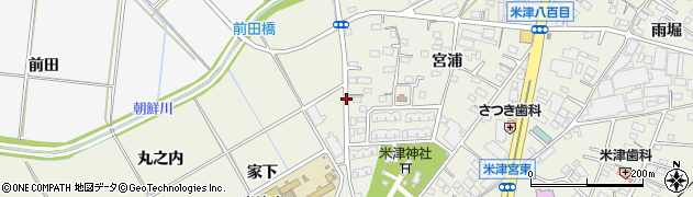 愛知県西尾市米津町朝鮮周辺の地図